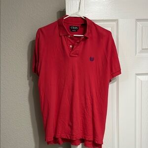 Chaps Red Polo Shirt Classic Style